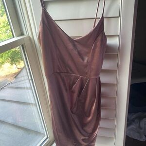 Size small rose gold lulus cocktail dress